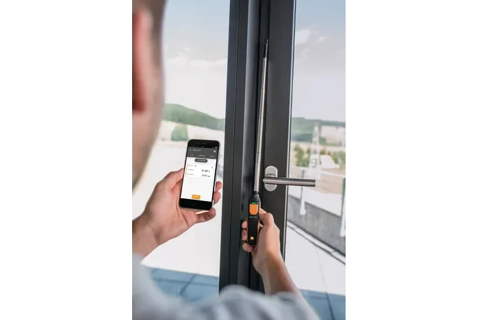 کاربرد دبی سنج و سرعت سنج تستو مدل Testo 405i